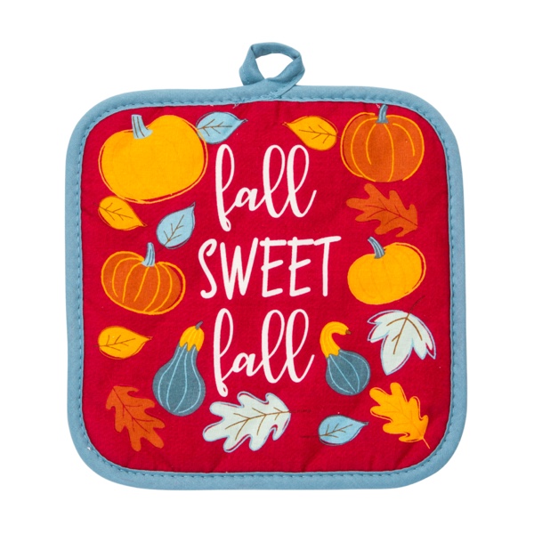 Perfect Harvest Fall Printed Pot Holder - Assorted