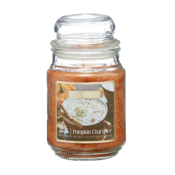 Perfect Harvest Richly Scented Candle - Pumpkin Chai Spice, 18 oz