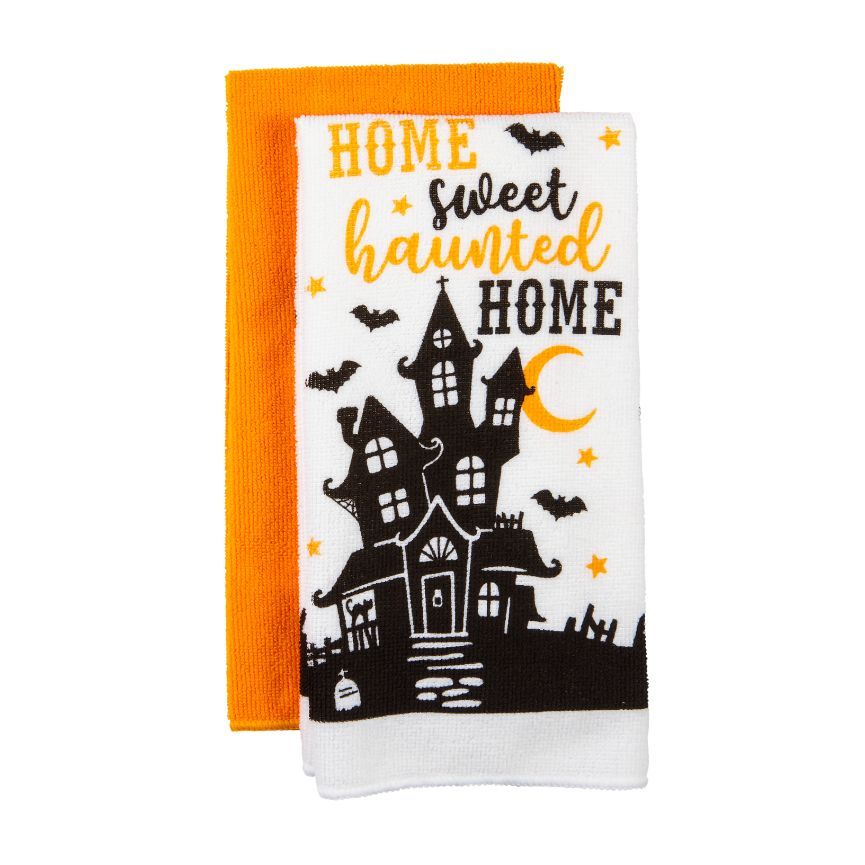 Halloween Embroidered Terry Towels - Assorted, 2 ct