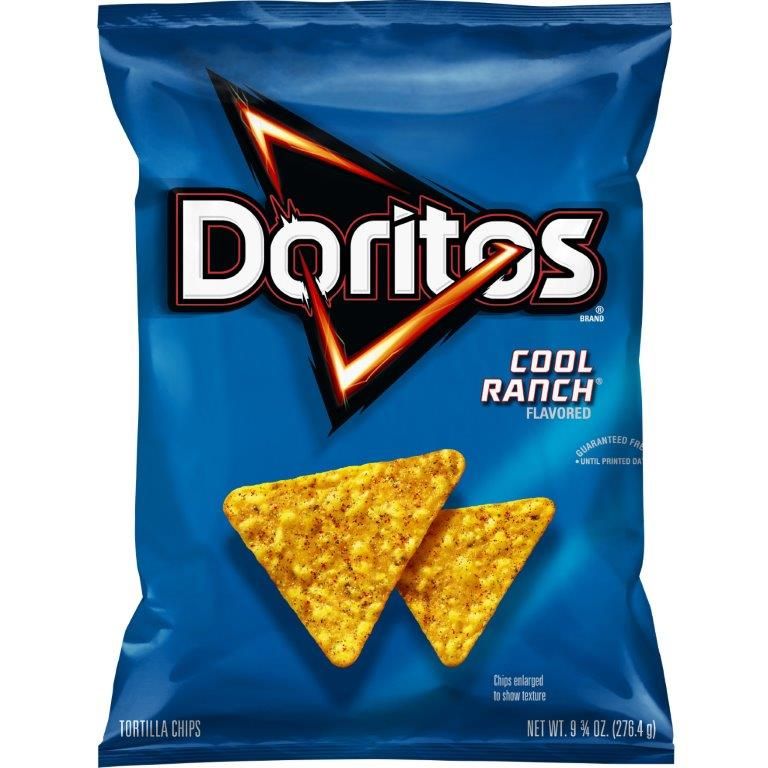 Doritos Cool Ranch Tortilla Chips, 9.75 oz. Bag