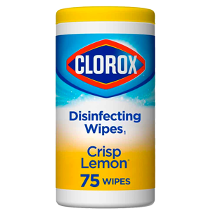 Clorox Disinfecting Wipes, Bleach Free Cleaning Wipes, Crisp Lemon Scent, 75 ct