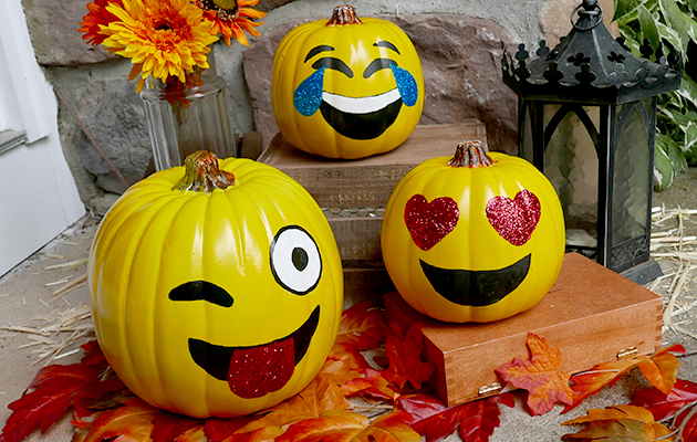 Emoji Pumpkins