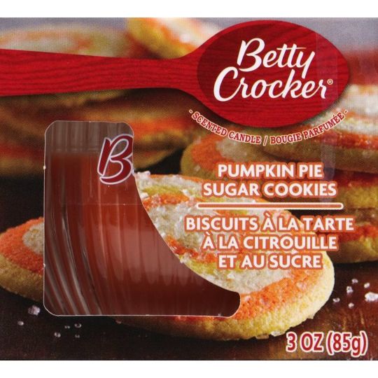 Betty Crocker Fall Scented Candle - Pumpkin Pie Sugar Cookies, 3 oz