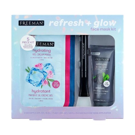 Freeman Beauty Bag Refresh & Glow Face Mask Kit, 5 pcs