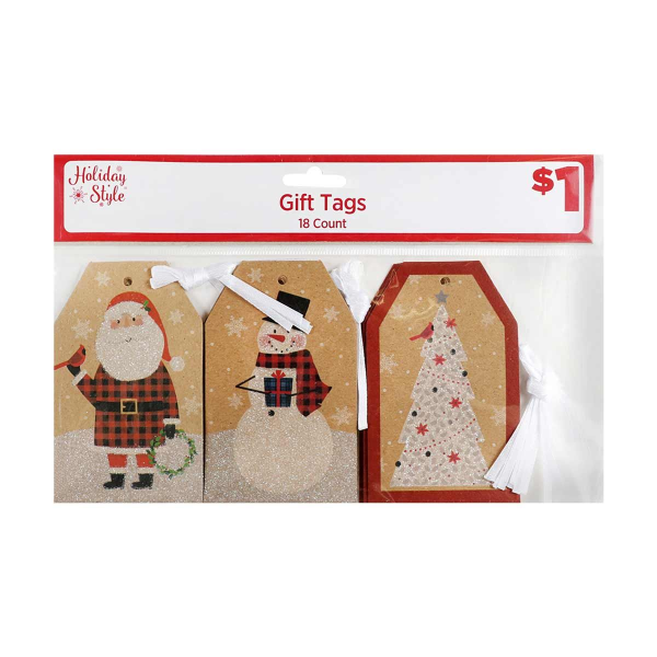 Die Cut Gift Tags - Assorted, 16 ct