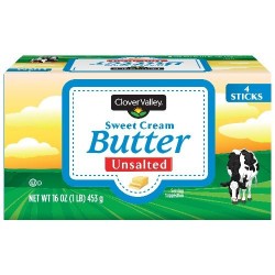 Clover Valley Unsalted Butter 16 Oz.