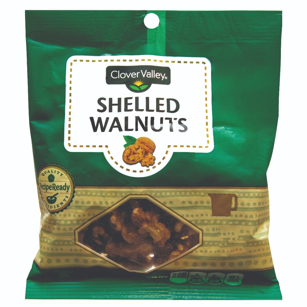 Clover Valley Shelled Walnuts, 4 oz