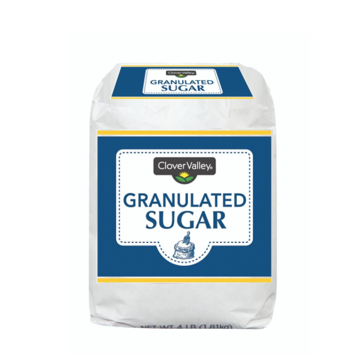 Clover Valley Granulated Sugar, 4 lb