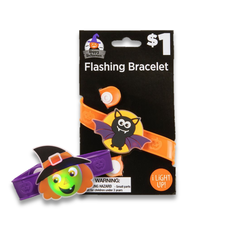 Halloween Flashing Bracelet - Assorted