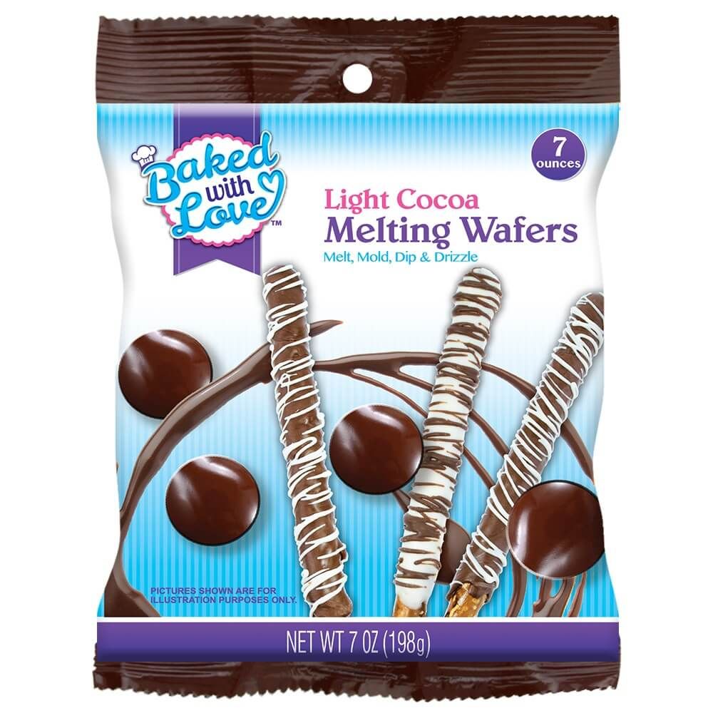 Baked with Love Melting Wafers, Light Cocoa
