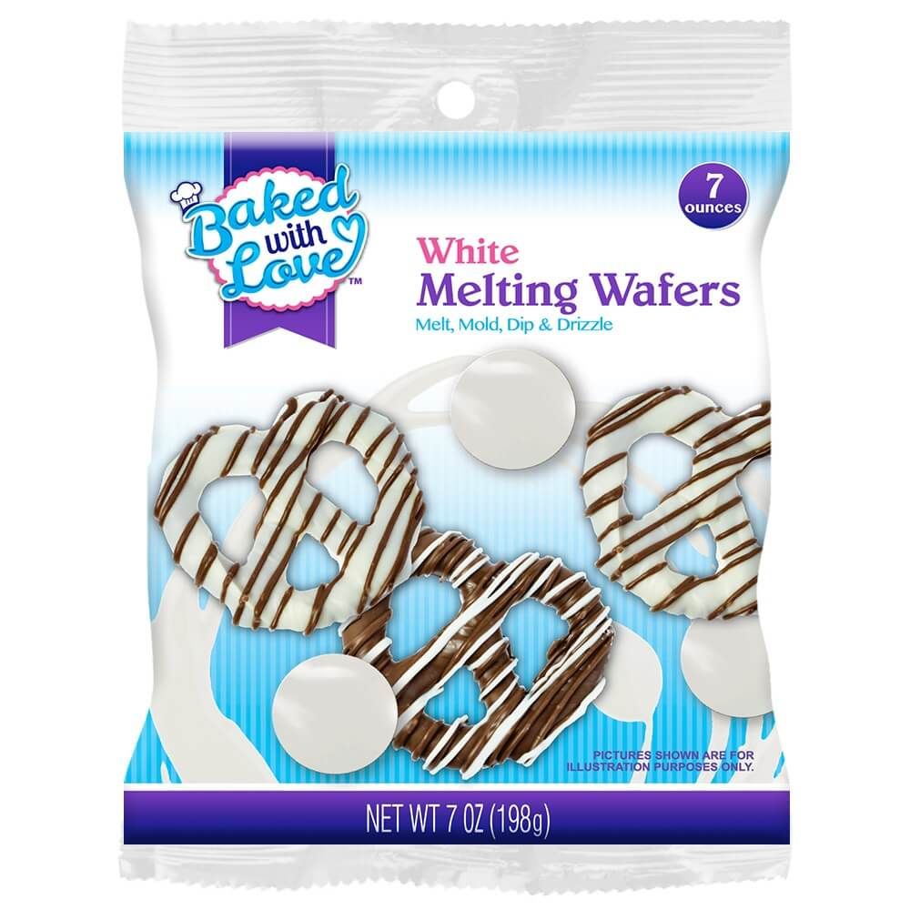 Baked with Love Melting Wafers, White Chocolate