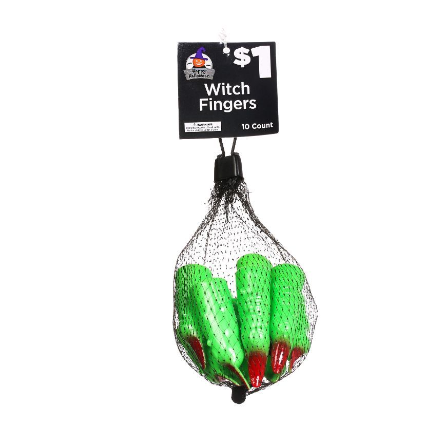 Halloween Costume Witch Fingers - Assorted, 10 ct