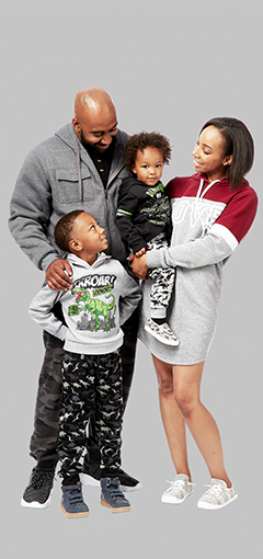 shop apparel for the family in store