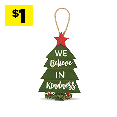 Wooden Tree Ornament - Assorted