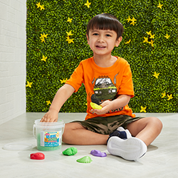 kid with chalk