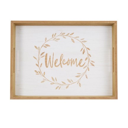 Harvest Word Wooden Tray - Assorted