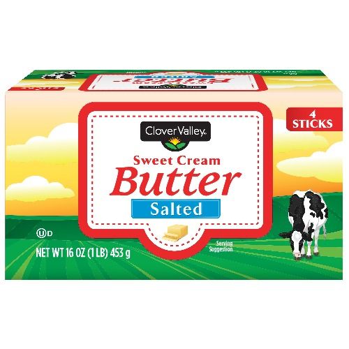 Clover Valley Salted Butter, 16 Oz.