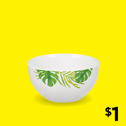 Lemon Print Salad Plate