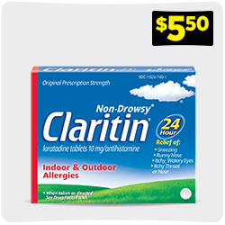 Shop Claritin 24-Hour Non-Drowsy Allergy Tablets​