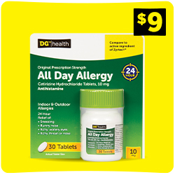 Shop DG Health All-Day Allergy Relief Tablets