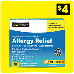 Shop DG Health Allergy Relief Tablets​