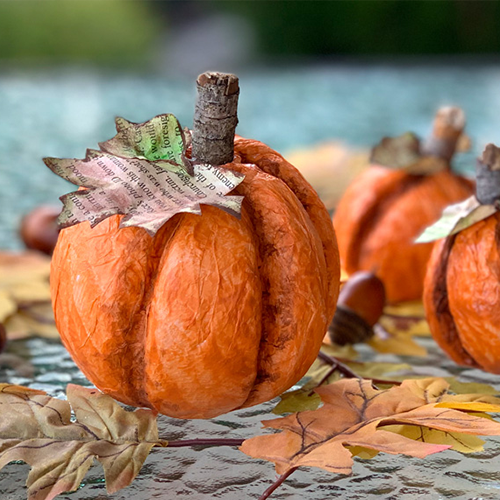 DIY Foam Decorative Pumpkins